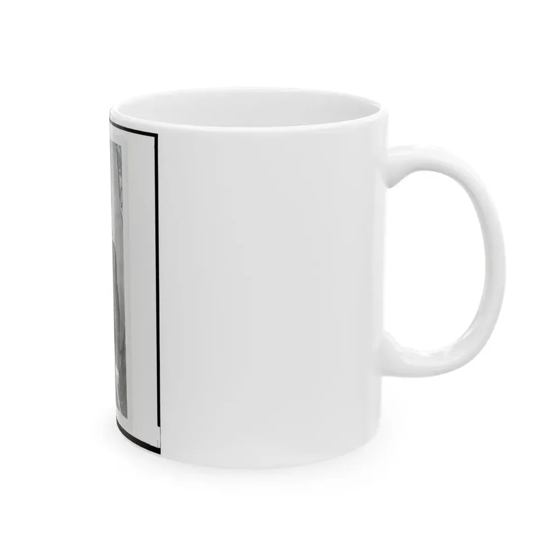 Major Charles S. Cotter, Union Officer, Chief Of Artillery, Full-Length Portrait, Seated, Facing Front (U.S. Civil War) White Coffee Mug - Go Mug Yourself