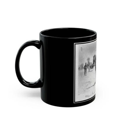 Major General Alexander Mcdowell Mccook, Full-Length Portrait Seated On Horseback, Facing Left (U.S. Civil War) Black Coffee Mug-Go Mug Yourself