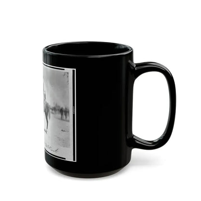 Major General Alexander Mcdowell Mccook, Full-Length Portrait Seated On Horseback, Facing Left (U.S. Civil War) Black Coffee Mug - Go Mug Yourself