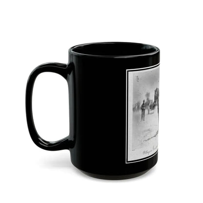 Major General Alexander Mcdowell Mccook, Full-Length Portrait Seated On Horseback, Facing Left (U.S. Civil War) Black Coffee Mug - Go Mug Yourself