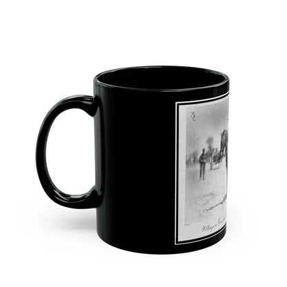 Major General Alexander Mcdowell Mccook, Full-Length Portrait Seated On Horseback, Facing Left (U.S. Civil War) Black Coffee Mug - Go Mug Yourself