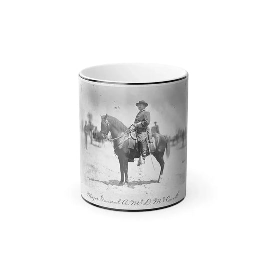 Major General Alexander Mcdowell Mccook, Full-Length Portrait Seated on Horseback, Facing Left (U.S. Civil War) Color Changing Coffee Mug 11oz Default Title 11oz - Go Mug Yourself