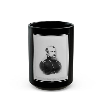 Major General D.B. Birney, Head-And-Shoulders Portrait, Facing Right (U.S. Civil War) Black Coffee Mug 15oz - Go Mug Yourself