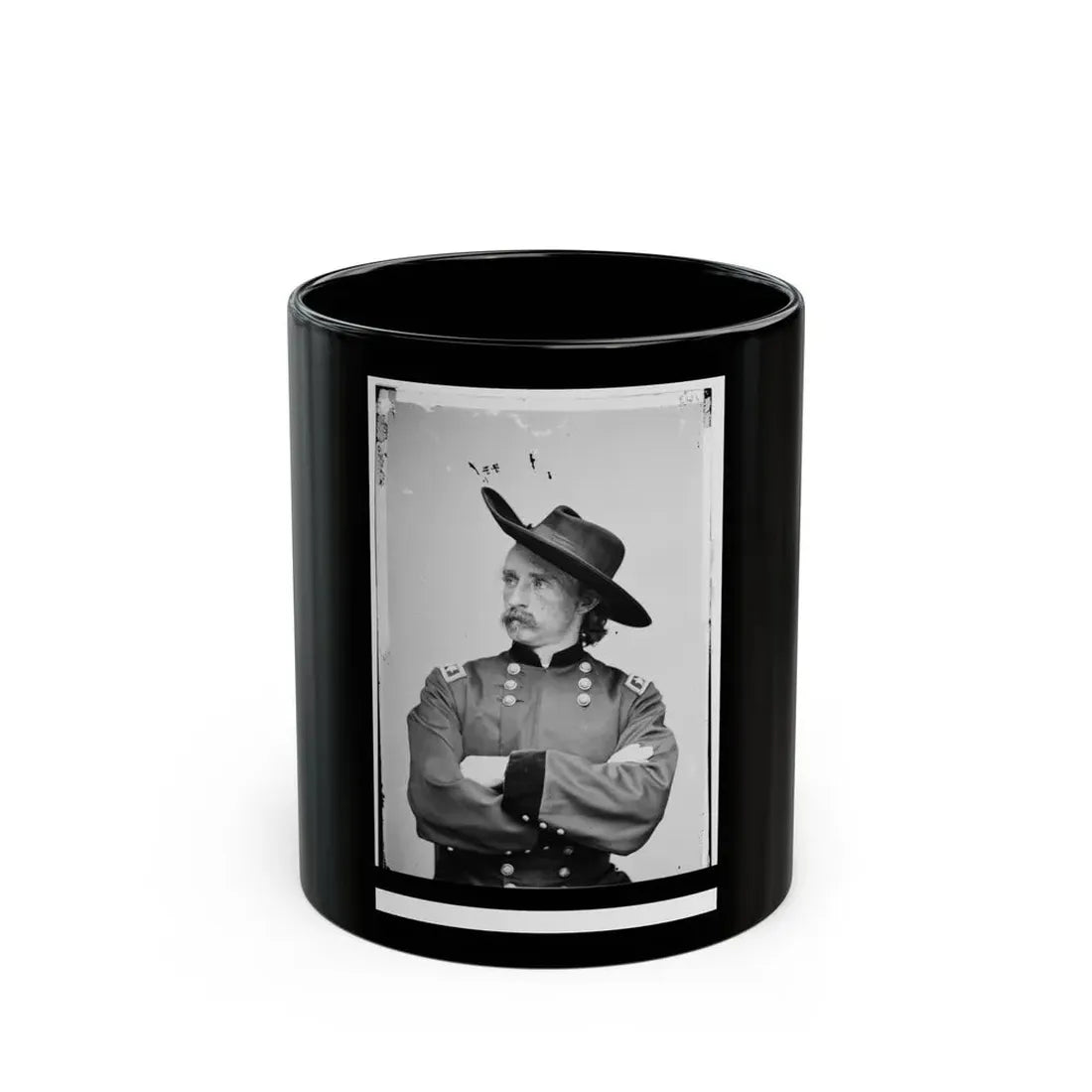 Major General George Armstrong Custer (U.S. Civil War) Black Coffee Mug 11oz - Go Mug Yourself