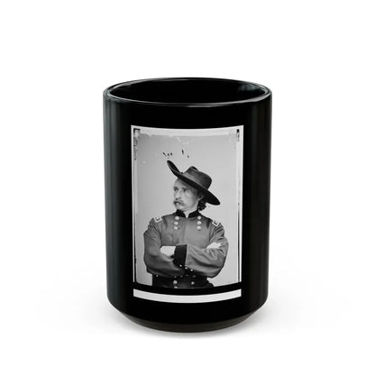 Major General George Armstrong Custer (U.S. Civil War) Black Coffee Mug 15oz - Go Mug Yourself