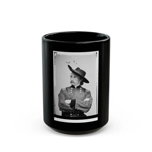 Major General George Armstrong Custer (U.S. Civil War) Black Coffee Mug 15oz - Go Mug Yourself