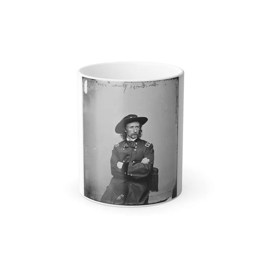 Major General George Armstrong Custer(2) (U.S. Civil War) Color Changing Coffee Mug 11oz-11oz-Go Mug Yourself