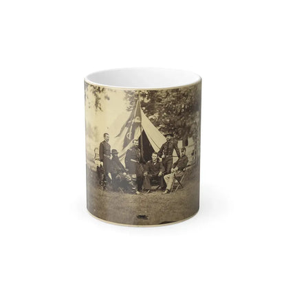 Major General Philip Sheridan and His Generals in Front of Sheridan's Tent (U.S. Civil War) Color Changing Coffee Mug 11oz Default Title 11oz - Go Mug Yourself
