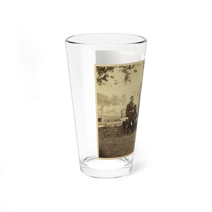 Major General Philip Sheridan And His Generals In Front Of Sheridan's Tent (U.S. Civil War) Pint Glass 16oz - Go Mug Yourself