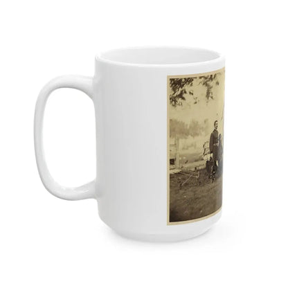 Major General Philip Sheridan And His Generals In Front Of Sheridan's Tent (U.S. Civil War) White Coffee Mug - Go Mug Yourself