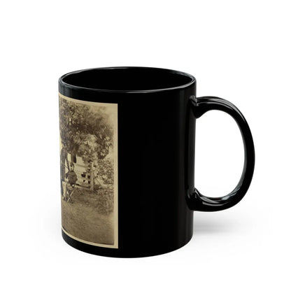 Major General Philip Sheridan And His Generals In Front Of Sheridan's Tent (U.S. Civil War) Black Coffee Mug-Go Mug Yourself