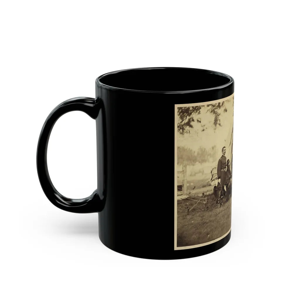 Major General Philip Sheridan And His Generals In Front Of Sheridan's Tent (U.S. Civil War) Black Coffee Mug-Go Mug Yourself