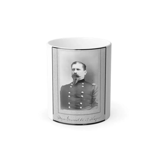 Major General W.B. Hazen, Half-Length Portrait, Facing Left (U.S. Civil War) Color Changing Coffee Mug 11oz Default Title 11oz - Go Mug Yourself