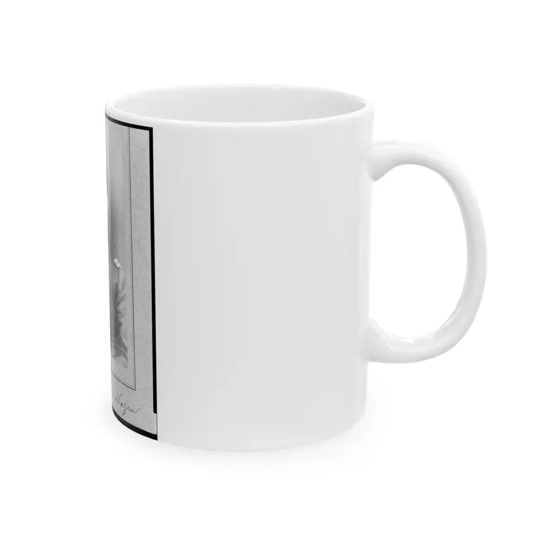 Major General W.B. Hazen, Half-Length Portrait, Facing Left (U.S. Civil War) White Coffee Mug - Go Mug Yourself