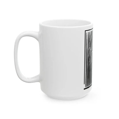 Major General Winfield S. Hancock, Three-Quarter Length Portrait, Seated, Facing Front (U.S. Civil War) White Coffee Mug - Go Mug Yourself