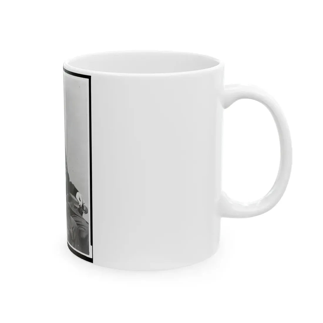 Major General Winfield S. Hancock, Three-Quarter Length Portrait, Seated, Facing Front (U.S. Civil War) White Coffee Mug - Go Mug Yourself