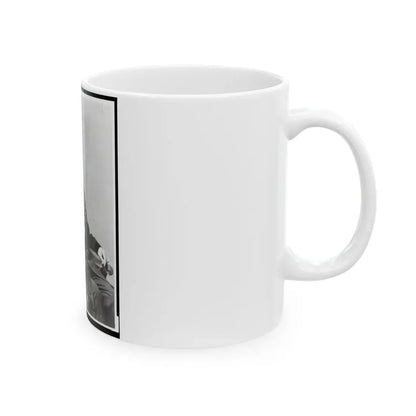Major General Winfield S. Hancock, Three-Quarter Length Portrait, Seated, Facing Front (U.S. Civil War) White Coffee Mug - Go Mug Yourself