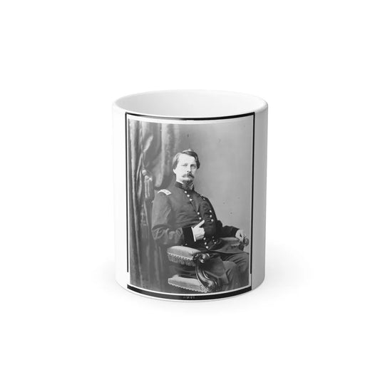 Major General Winfield S. Hancock, Three-Quarter Length Portrait, Seated, Facing Front (U.S. Civil War) Color Changing Coffee Mug 11oz-11oz-Go Mug Yourself