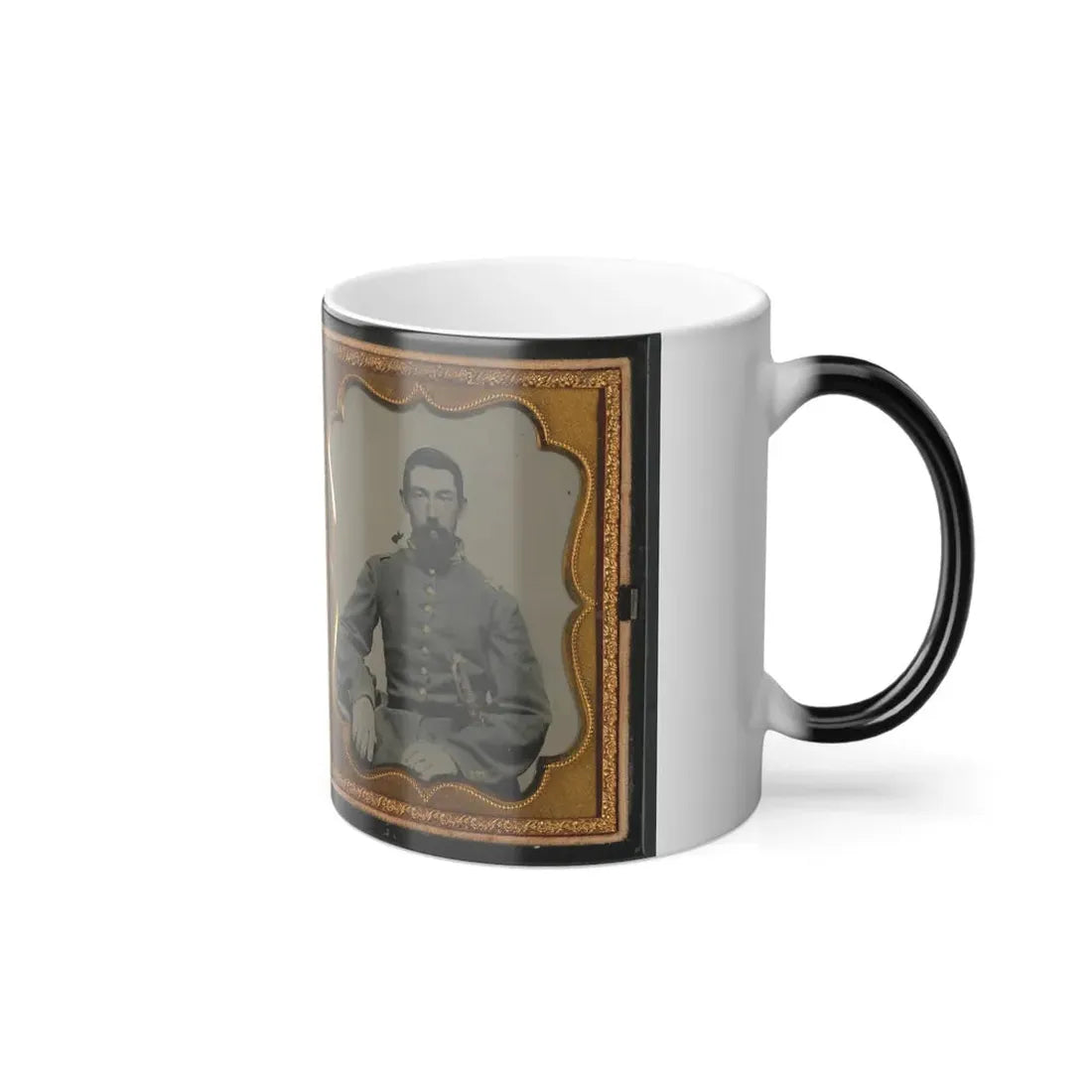 Major Robert Olin Peatross of Co. E, 30Th Virginia Infantry Regiment and Field and Staff With Sword (U.S. Civil War) Color Changing Coffee Mug 11oz - Go Mug Yourself