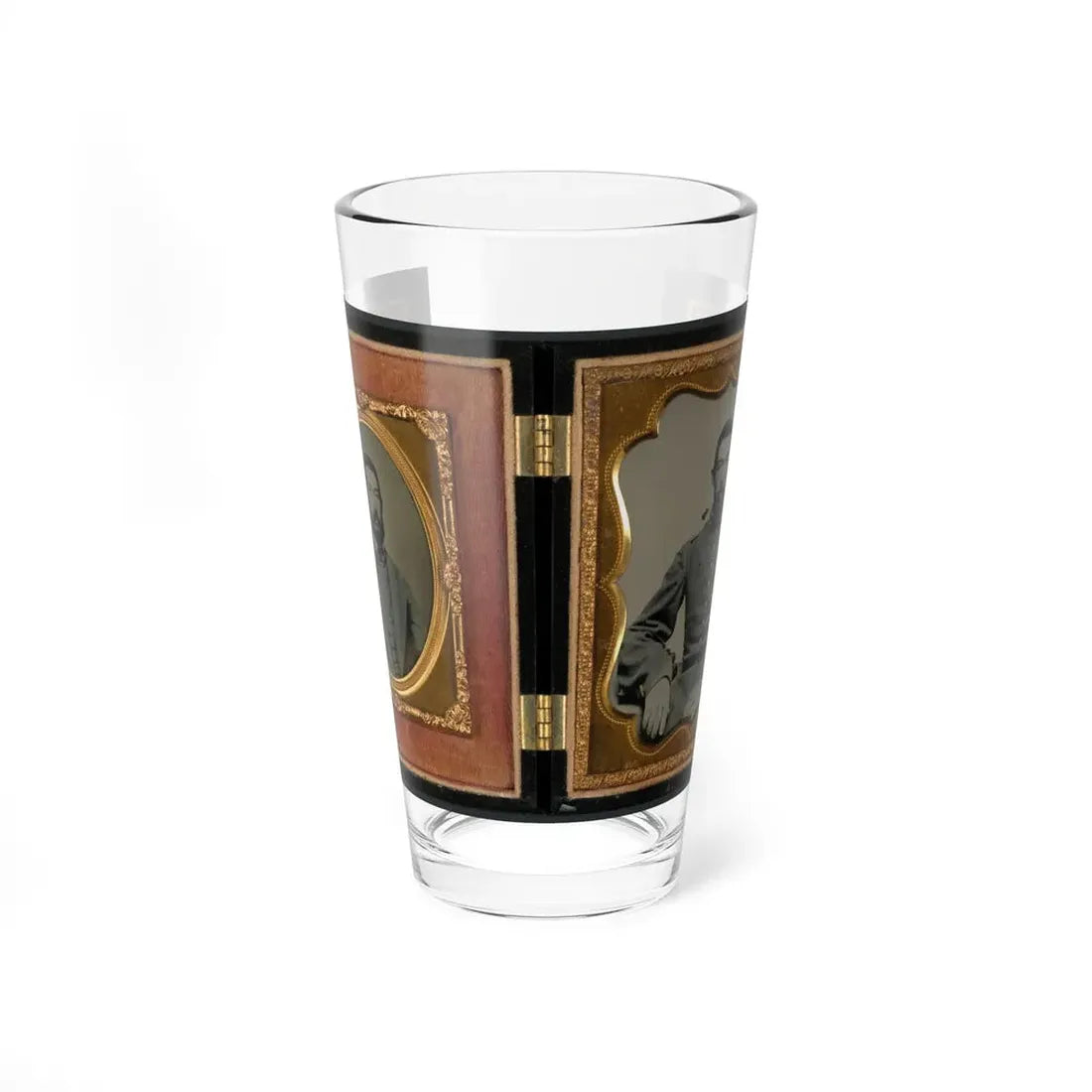 Major Robert Olin Peatross Of Co. E, 30th Virginia Infantry Regiment And Field And Staff With Sword (U.S. Civil War) Pint Glass 16oz 16oz - Go Mug Yourself