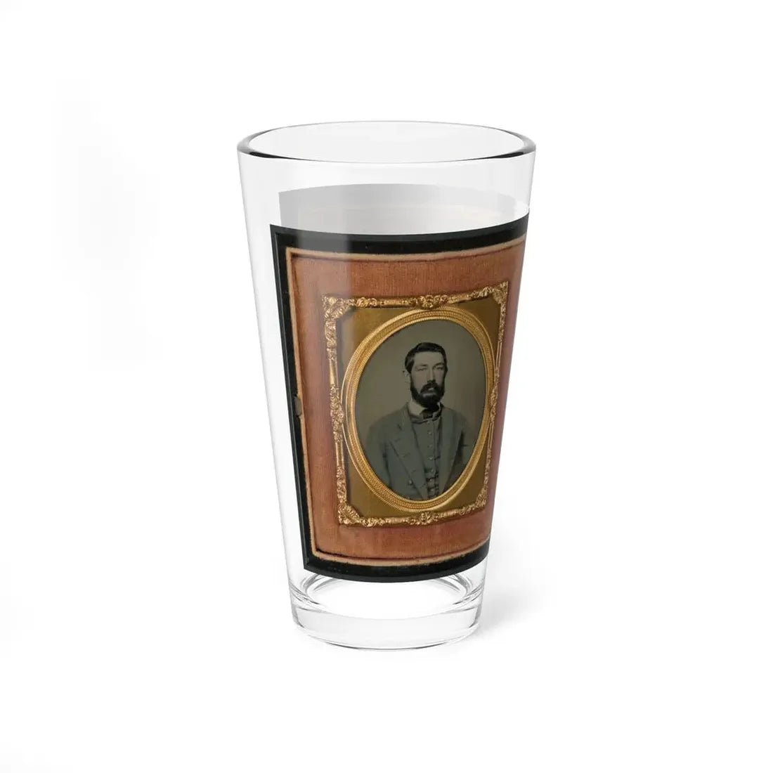 Major Robert Olin Peatross Of Co. E, 30th Virginia Infantry Regiment And Field And Staff With Sword (U.S. Civil War) Pint Glass 16oz - Go Mug Yourself