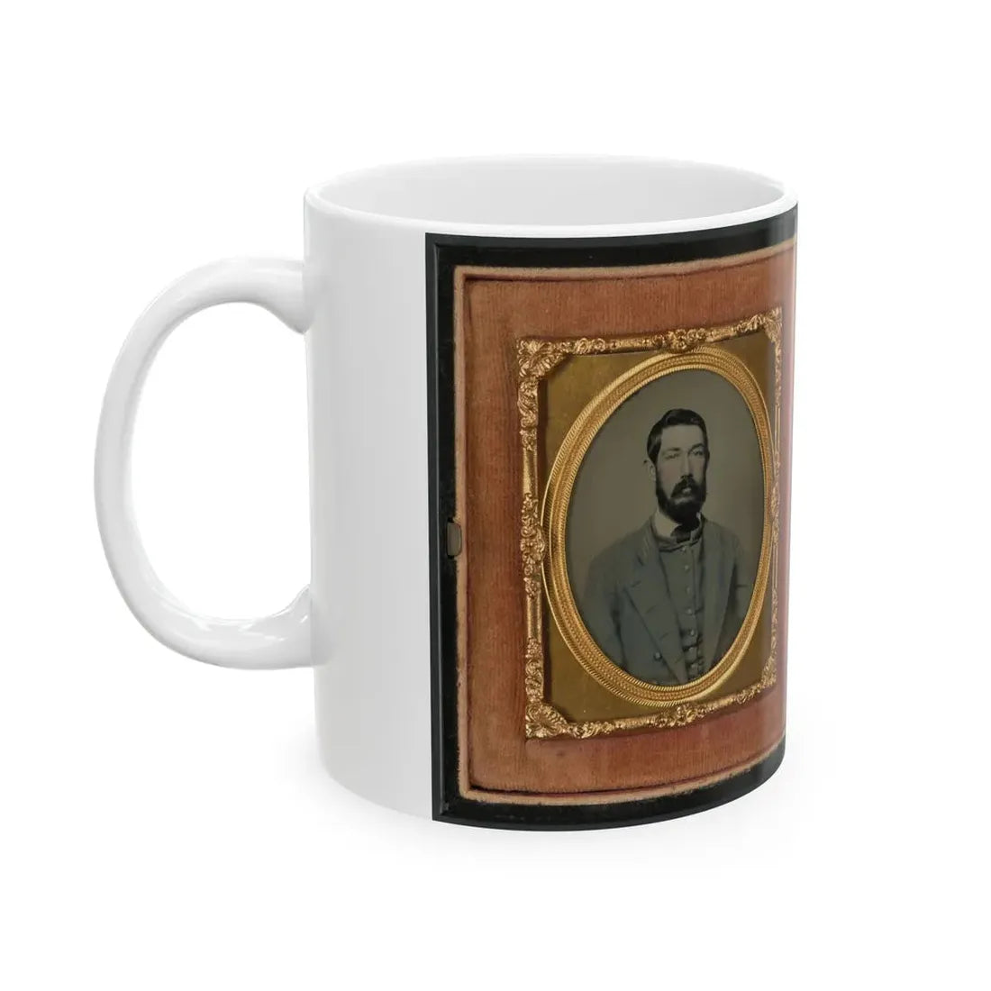 Major Robert Olin Peatross Of Co. E, 30th Virginia Infantry Regiment And Field And Staff With Sword (U.S. Civil War) White Coffee Mug - Go Mug Yourself
