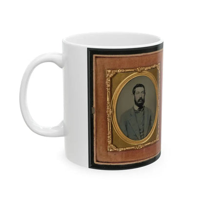 Major Robert Olin Peatross Of Co. E, 30th Virginia Infantry Regiment And Field And Staff With Sword (U.S. Civil War) White Coffee Mug - Go Mug Yourself