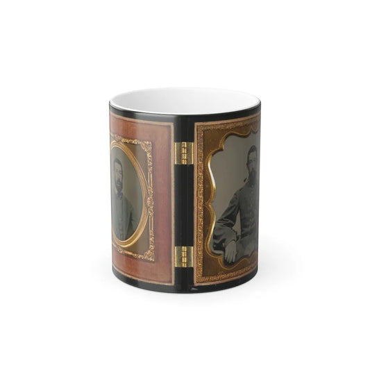 Major Robert Olin Peatross of Co. E, 30Th Virginia Infantry Regiment and Field and Staff With Sword (U.S. Civil War) Color Changing Coffee Mug 11oz-11oz-Go Mug Yourself