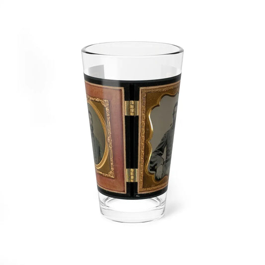 Major Robert Olin Peatross Of Co. E, 30th Virginia Infantry Regiment And Field And Staff With Sword (U.S. Civil War) Pint Glass 16oz-16oz-Go Mug Yourself