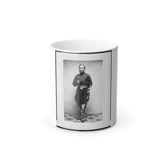 Major Sidney Coolidge, U.S.A., In Uniform, Full-Length Portrait, Facing Front (U.S. Civil War) Color Changing Coffee Mug 11oz-11oz-Go Mug Yourself