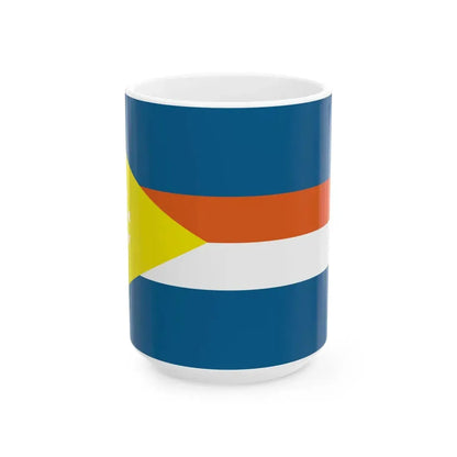 Majuro Atoll Flag (Marshall Islands) White Coffee Mug 15oz - Go Mug Yourself