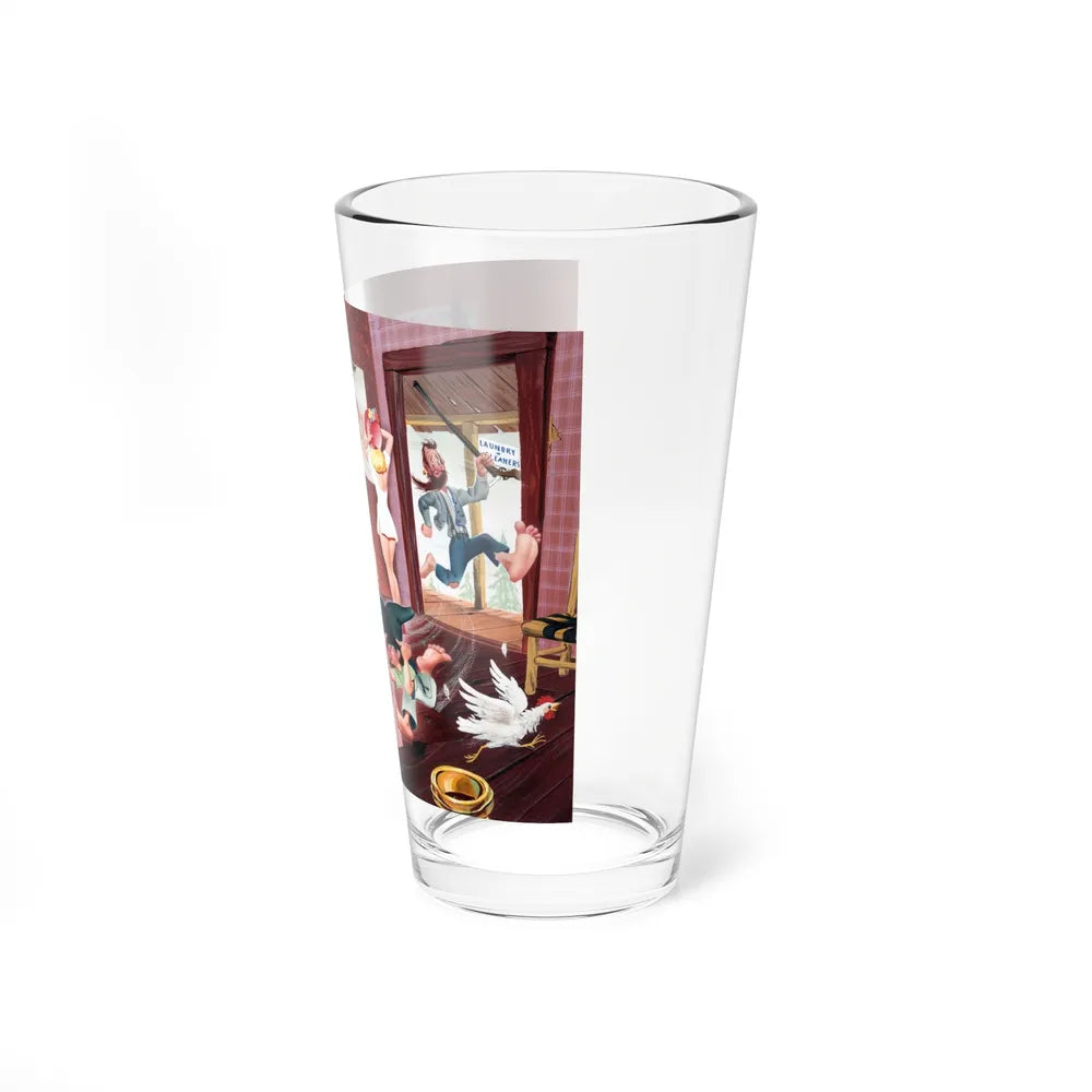 Make Mine Music calendar illustration - Pint Glass 16oz-Go Mug Yourself