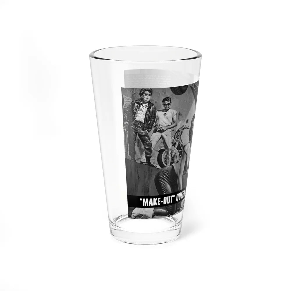 Make-Out' Queen of the Motorcicle Circuit, Action for Men, Jan 1967 - Pint Glass 16oz-Go Mug Yourself