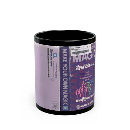 MAKE YOUR OWN MAGIC WALT DISNEY WORLDS EPCOT CENTER (VHS COVER) - Black Coffee Mug-11oz-Go Mug Yourself