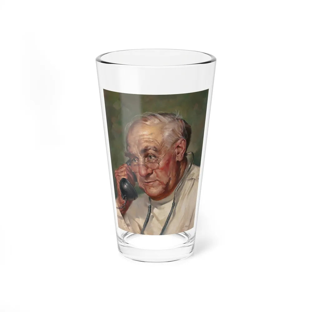 Making a Call, 1960 - Pint Glass 16oz-16oz-Go Mug Yourself