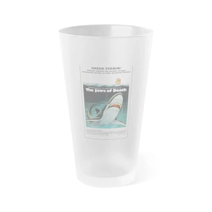 MAKO THE JAWS OF DEATH 1976 Movie Poster - Frosted Pint Glass 16oz Default Title - Go Mug Yourself
