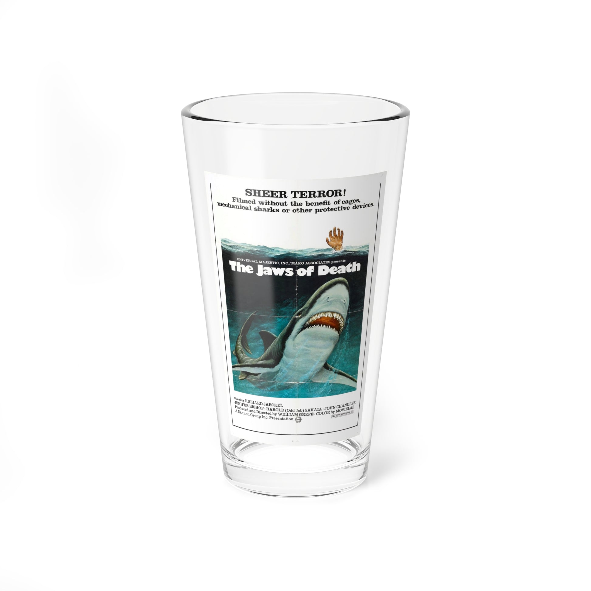 MAKO THE JAWS OF DEATH 1976 Movie Poster - Pint Glass 16oz-16oz-Go Mug Yourself