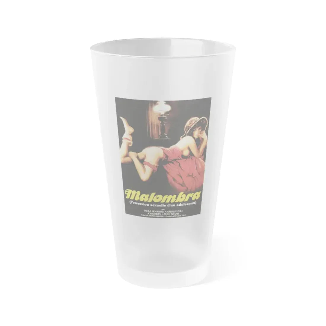 MALABIMBA (FRENCH) 1979 Movie Poster - Frosted Pint Glass 16oz Default Title - Go Mug Yourself
