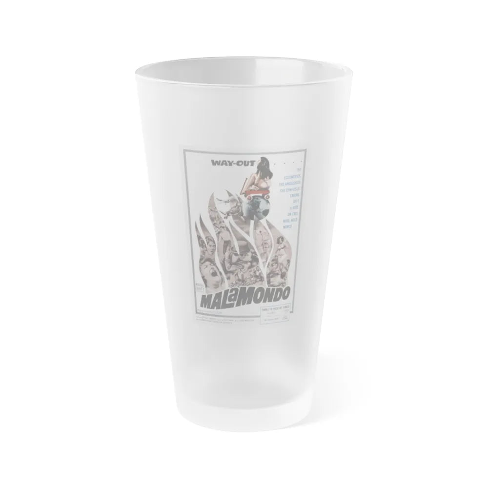 MALAMONDO 1964 Movie Poster - Frosted Pint Glass 16oz-Go Mug Yourself