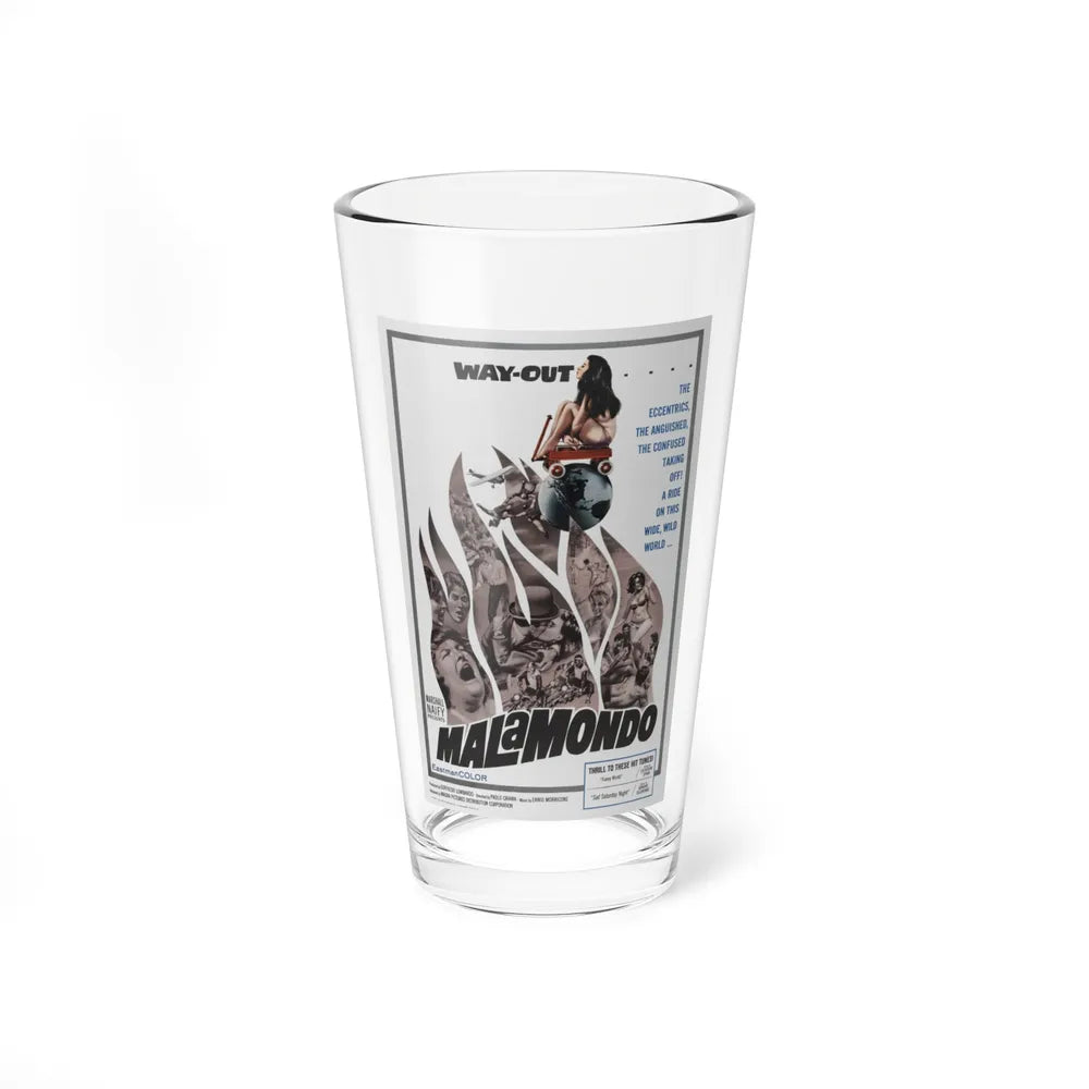 MALAMONDO 1964 Movie Poster - Pint Glass 16oz-16oz-Go Mug Yourself