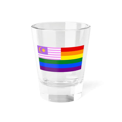 Malaya Bisexual Rainbow Flag (Malaysia) Shot Glass 1.5oz 1.5oz - Go Mug Yourself