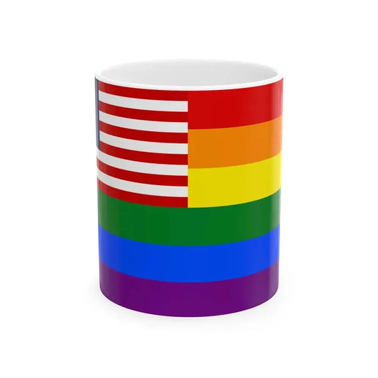 Malaya Rainbow Flag (Malaysia) White Coffee Mug 11oz - Go Mug Yourself