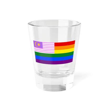 Malaysia Bisexual Rainbow Flag (Malaysia) Shot Glass 1.5oz 1.5oz - Go Mug Yourself