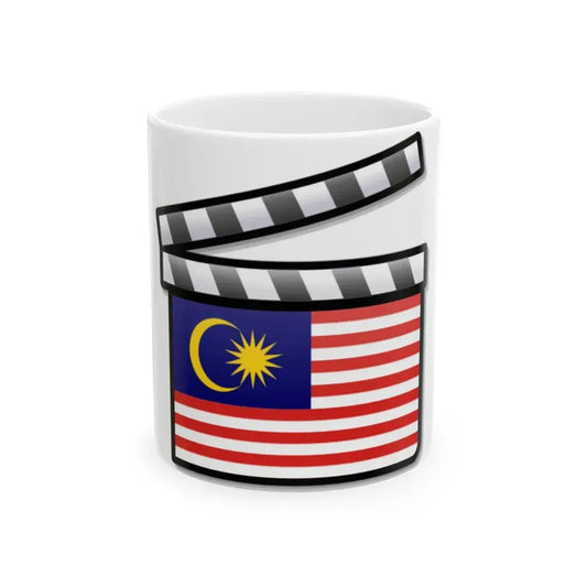 Malaysia film clapperboard (Malaysia) White Coffee Mug 11oz - Go Mug Yourself