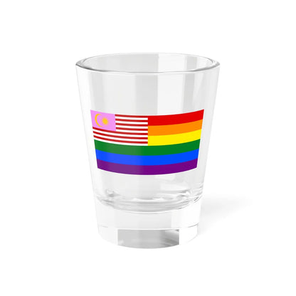 Malaysia Gay-pride Rainbow Flag (Malaysia) Shot Glass 1.5oz 1.5oz - Go Mug Yourself