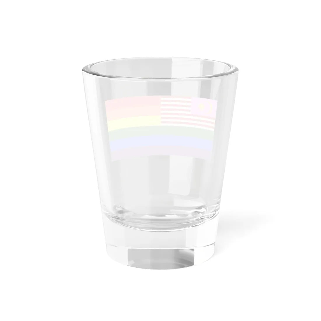 Malaysia Gay-pride Rainbow Flag (Malaysia) Shot Glass 1.5oz - Go Mug Yourself
