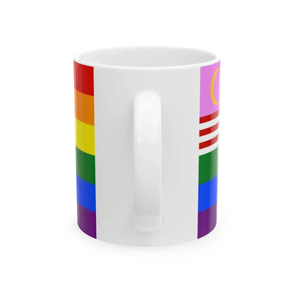 Malaysia Gay-pride Rainbow Flag (Malaysia) White Coffee Mug - Go Mug Yourself