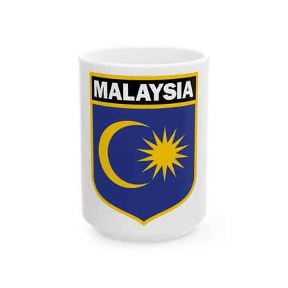 Malaysia national ice hockey team logo 2023 (Malaysia) White Coffee Mug 15oz - Go Mug Yourself