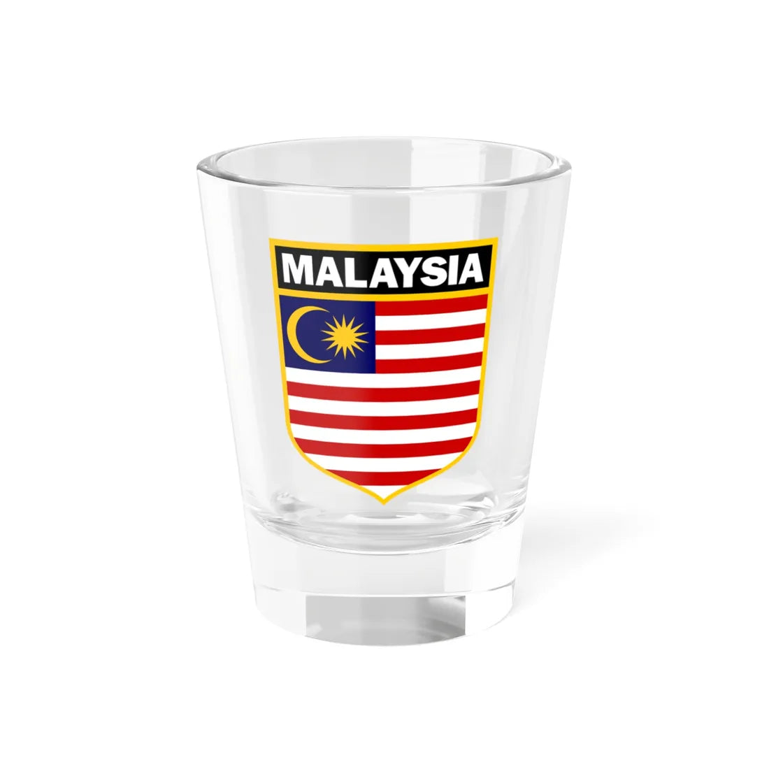 Malaysia national ice hockey team logo (Malaysia) Shot Glass 1.5oz 1.5oz - Go Mug Yourself