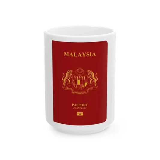 Malaysia Passport - White Coffee Mug 15oz - Go Mug Yourself